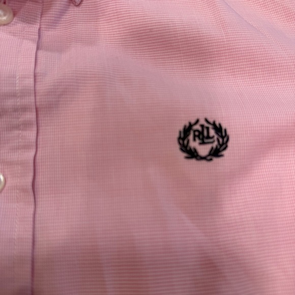 Ralph Lauren Black Label Boys Shirt Pink & White Button Down Sz 10 NEW - Picture 10 of 11
